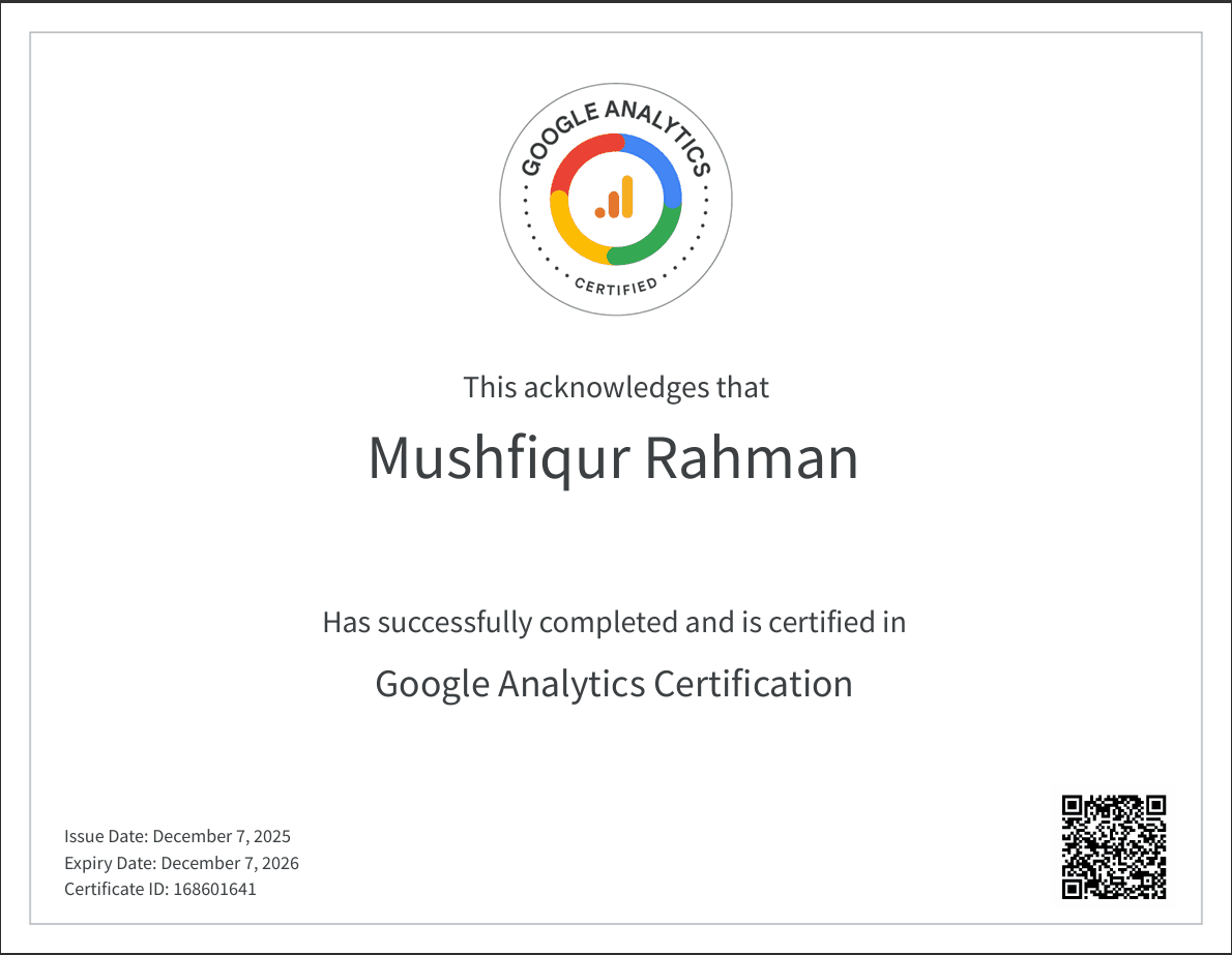 Google Analytics Certification