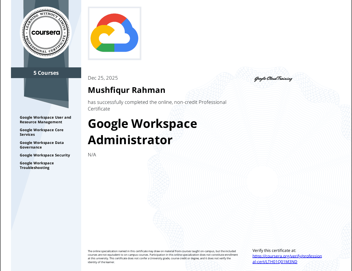 Google Workspace Administrator